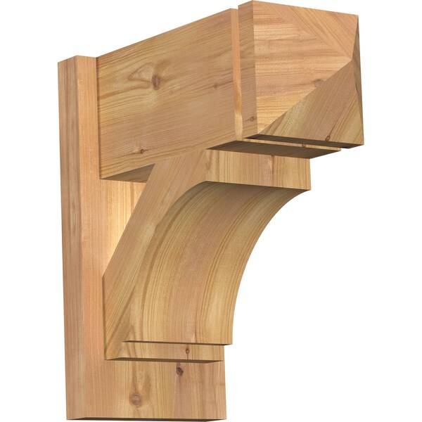 Ekena Millwork Imperial Arts & Crafts Smooth Outlooker, Western Red Cedar, 7 1/2"W x 16"D x 16"H OUT08X16X16IMP03SWR - main